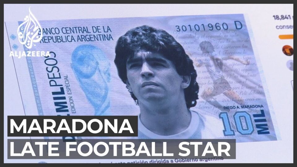 Наскоро банкнота со ликот на Марадона