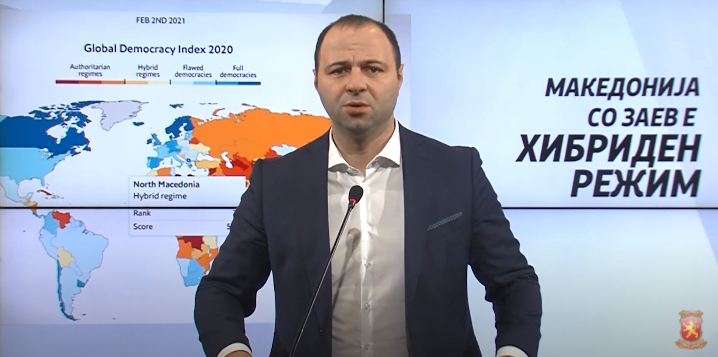 Мисајловски: Македонија со Заев е хибриден режим, невини во затвор, криминалци на слобода, странски инвеститори бегаат, излезот е оставка на Владата