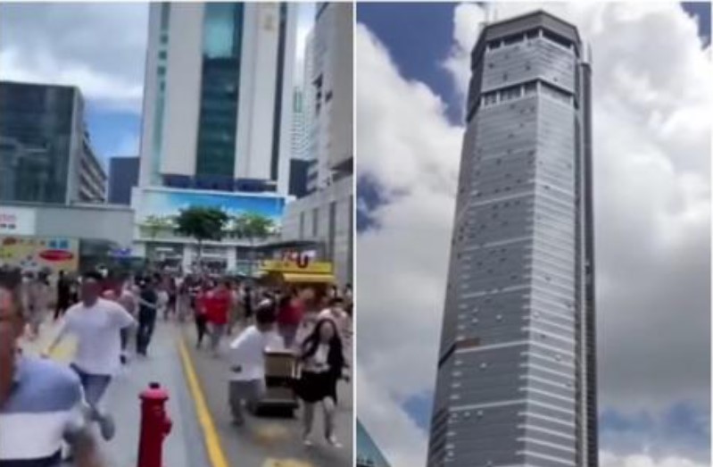 Луѓето во паника: Еден од највисоките облакодери почна да се ниша, никој не знае зошто (ВИДЕО)