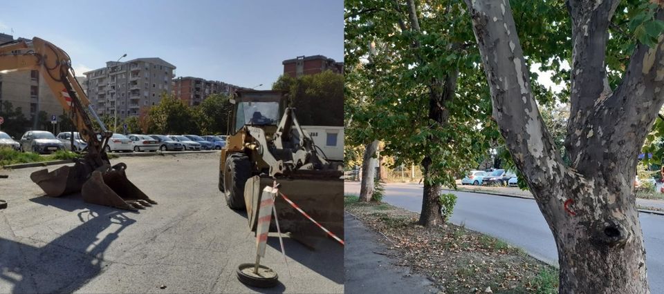 Утре протест во Аеродром: Локалната власт во заминување ветуваше зелени површини, а наместо тоа донесе бетонизација и сечење на дрвја