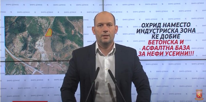 Донев: Охрид наместо индустриска зона ќе добие бетонска и асфалтна база за Нефи Усеини
