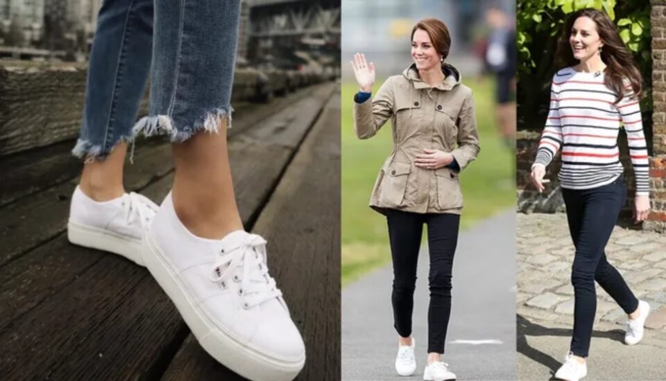 Кејт Мидлтон има свој омилен пар обувки – едноставни, бели и убави