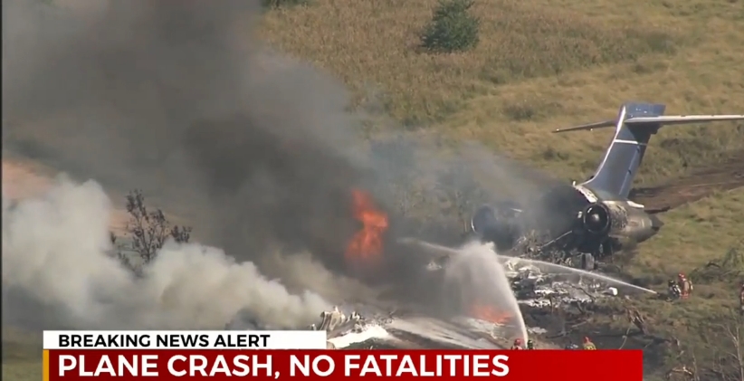 Се случи чудо: Сите патници преживеаја во запален авион во Тексас