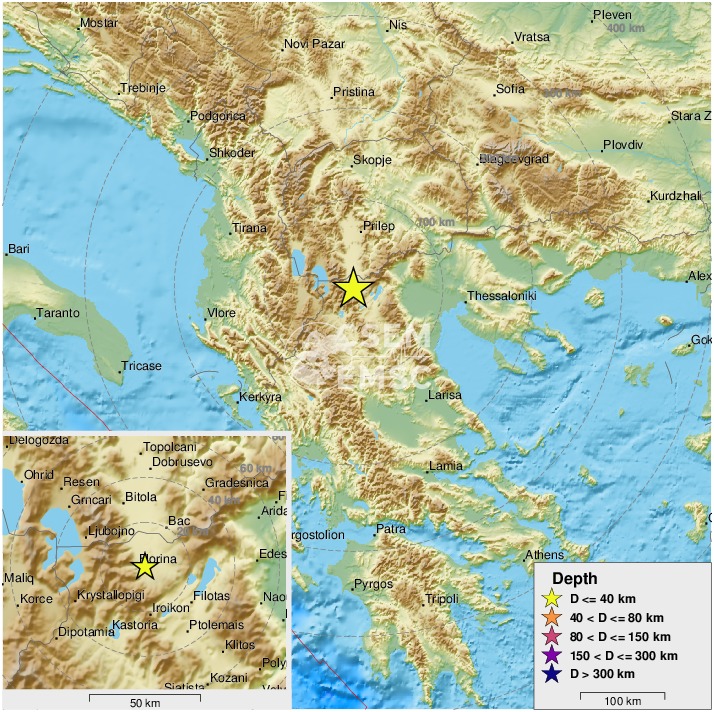 Детали за силниот земјотрес во Македонија