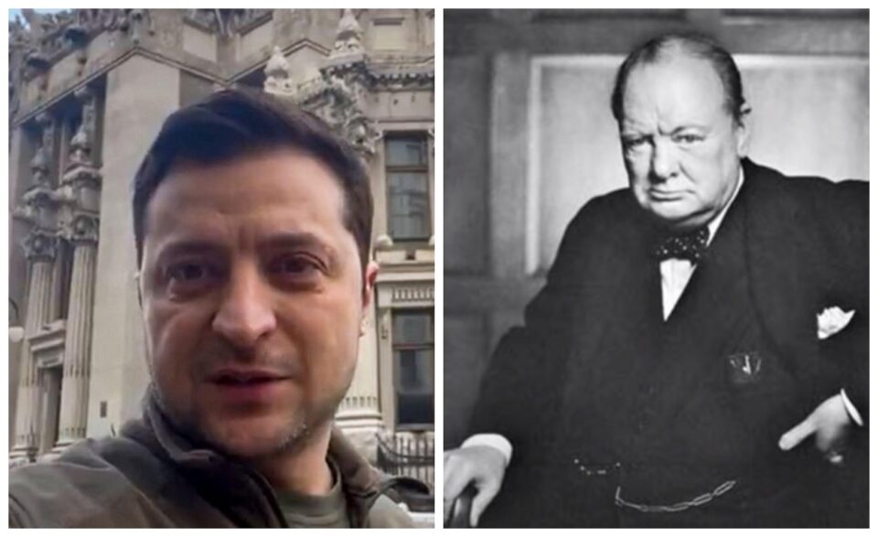 Џонсон го спореди Зеленски со неговиот политички херој Черчил
