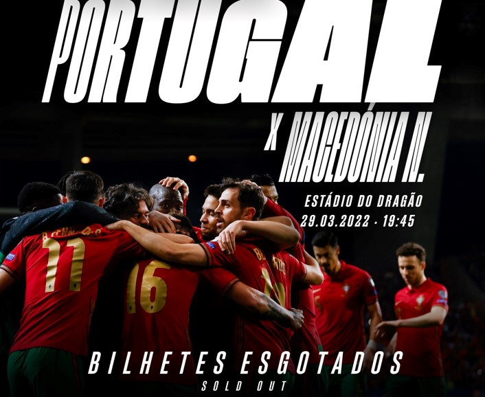 РАСПРОДАДЕНО! 50.000 фанови ќе го следат во живо натпреварот Португалија-Македонија!