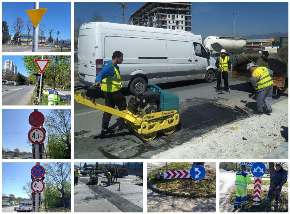 Реализирани активности на ЈП Улици и патишта Скопје за работната акција во општина Гази Баба
