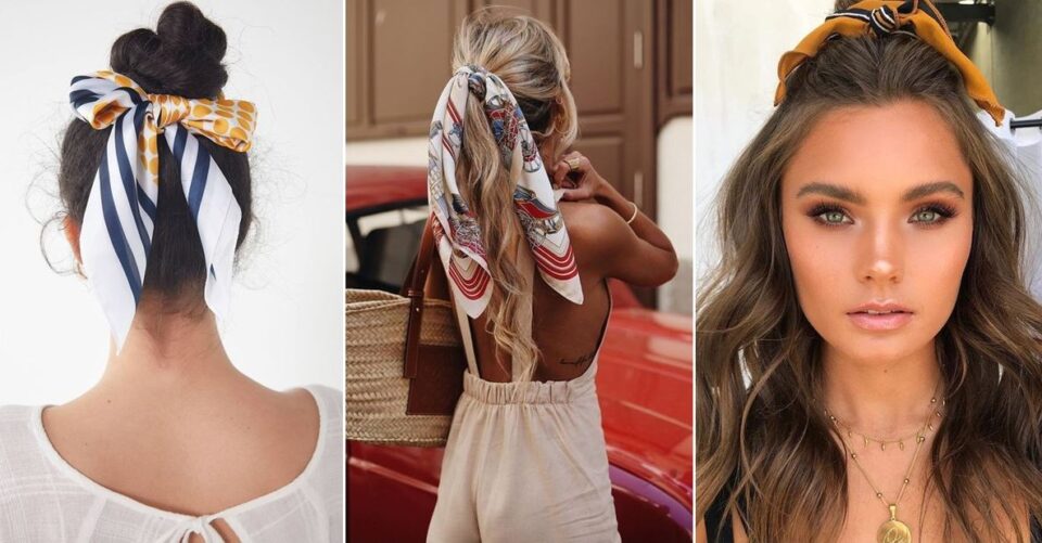 Шарените марами се вистински тренд оваа пролет: 4 модерни начини како да ги носите на косата