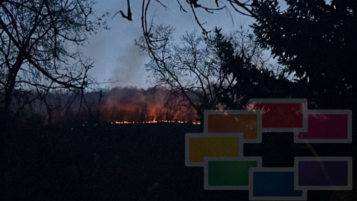 Голем пожар над Елен Камен во Струга, силниот ветер го отежнува гаснењето