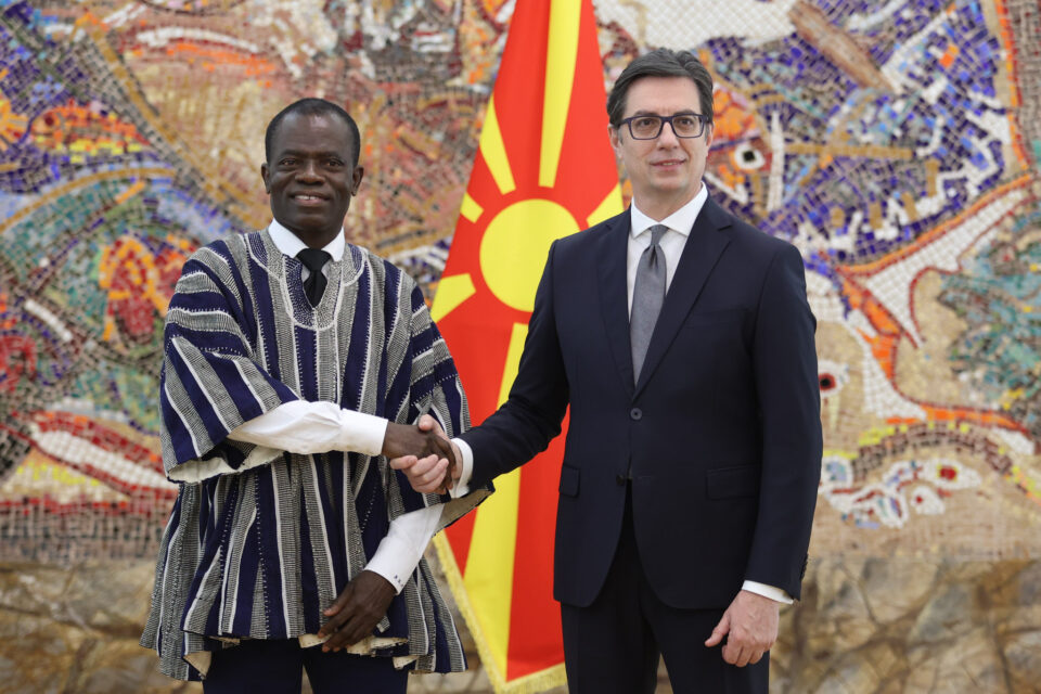 Пендаровски ги прими акредитивите на новоименуваните амбасадори на Монголија и на Република Гана