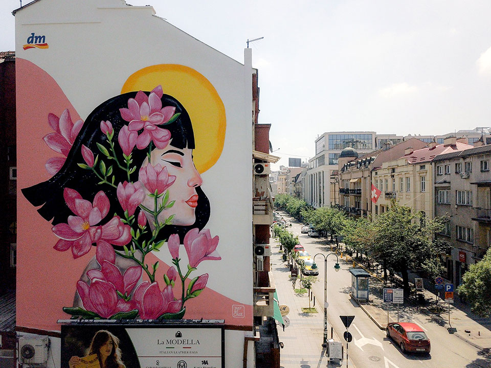 Мурал посветен на инспирацијата – подарок за Скопје од dm дрогерие маркт