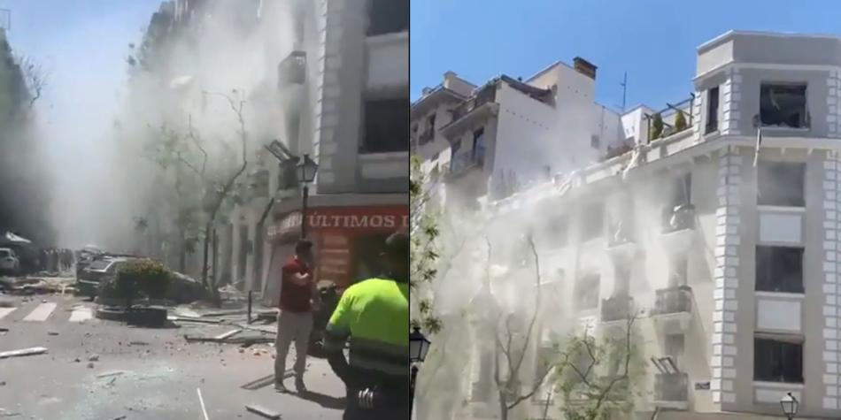 СТРАОРНИ СЦЕНИ ОД МАДРИД – силна експлозија во центарот на градот, причината вистинска мистерија (ВИДЕО)