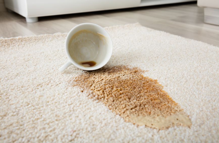 Како брзо и лесно да ги отстраните дамките од кафе на тепихот?
