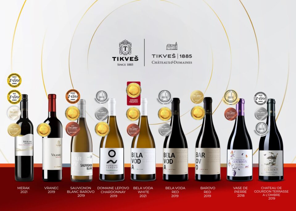 Над 50 награди за „Тиквеш“ на четирите пролетни престижни светски и регионални вински натпревари