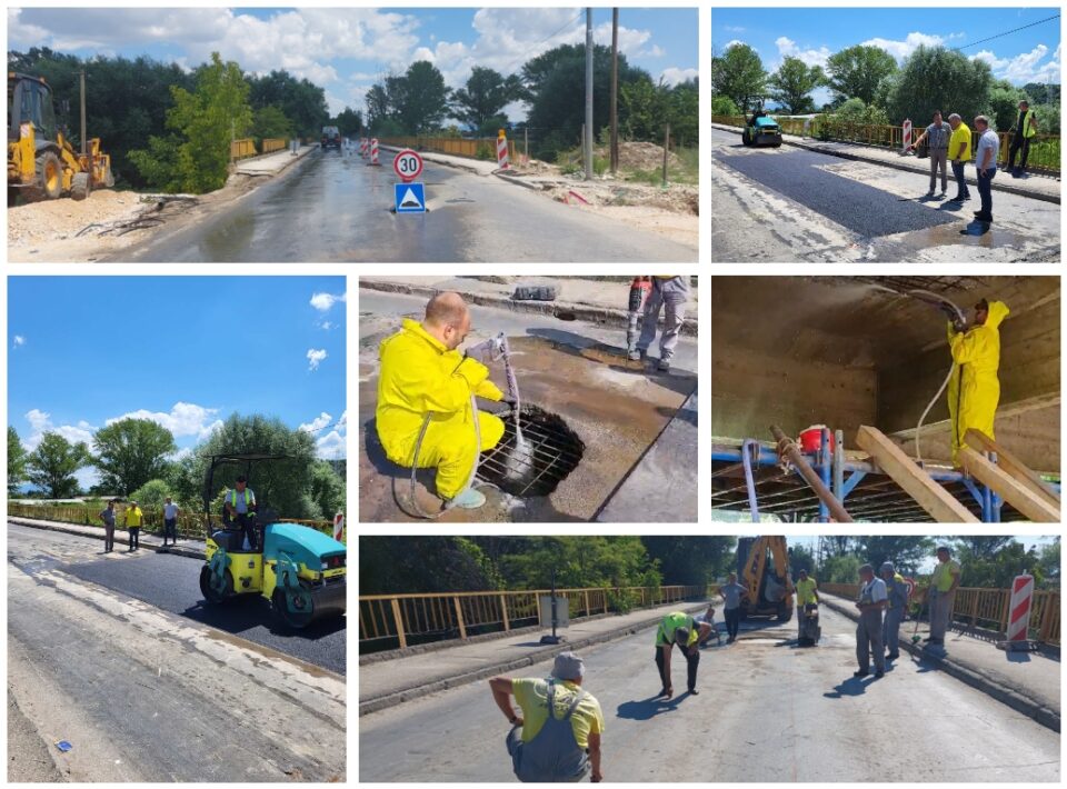 Санирано оштетувањето на мостот во Драчево за неполни 24 часа
