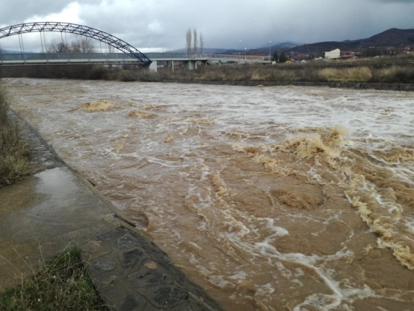 Зголемен водостојот на Брегалница кај Берово