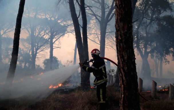 Во гаснење голем пожар во југоисточна Франција вклучени 900 пожарникари