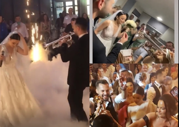 Македонската пејачка на „Ѕвездите на гранд“ се омажи со познатиот музичар – парот направи сопствена песна за првиот свадбен танц (ФОТО)