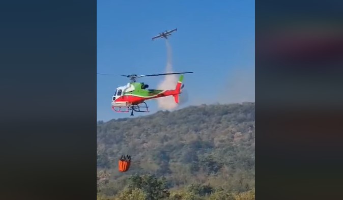 ВИДЕО: Голем пожар во близина на Задар, шест авиони го гаснат
