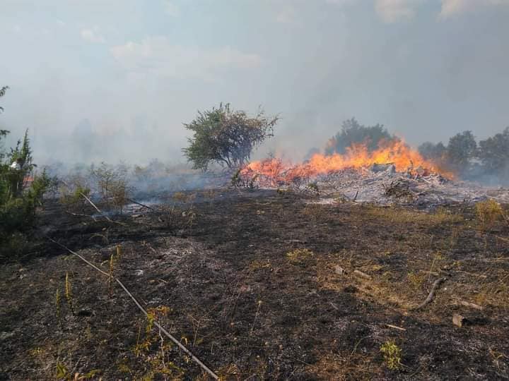 Сува трева горела во три кумановски и едно село во Старо Нагоричане