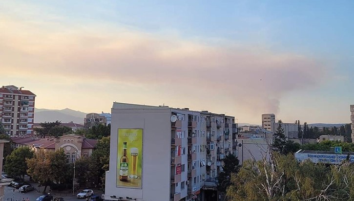 Пожарот во Прешево видлив и во Куманово – нема опасност по населението