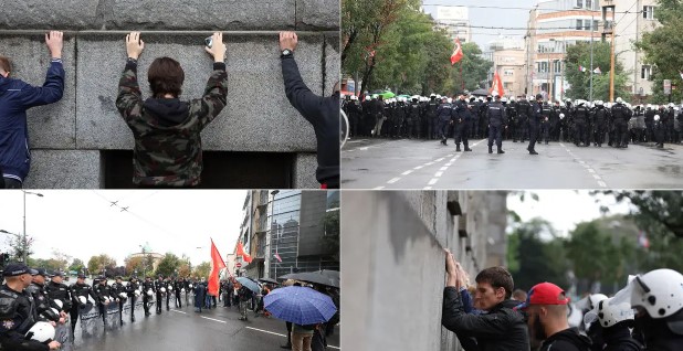 ХАОС ВО БЕЛГРАД: Судири помеѓу противниците на „Европрајд“ и полицијата