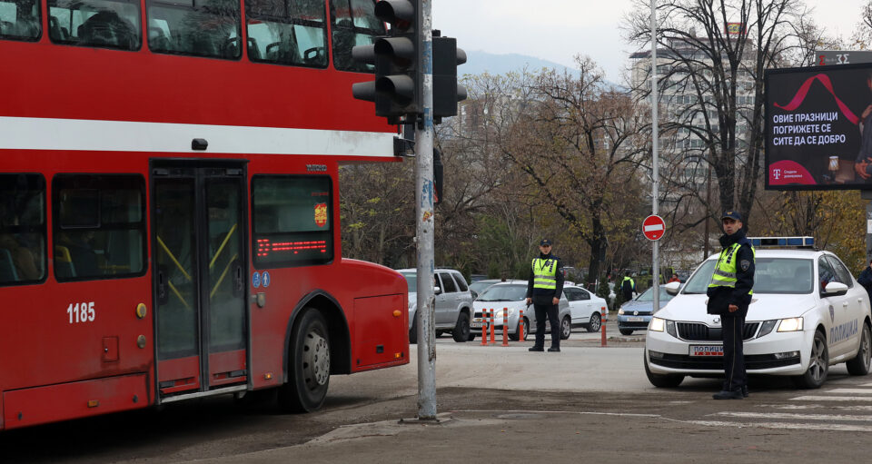 Посебен режим на сообраќај денеска во централното подрачје на Скопје