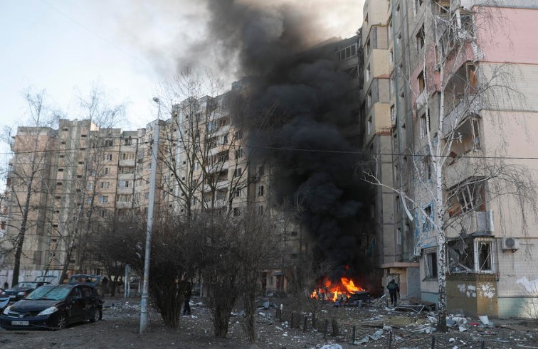 Русија го изврши шестиот воздушен напад врз Киев овој месец