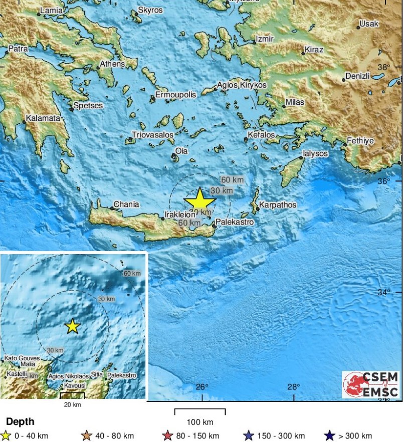 Земјотрес во соседна Грција – еве каде бил епицентарот