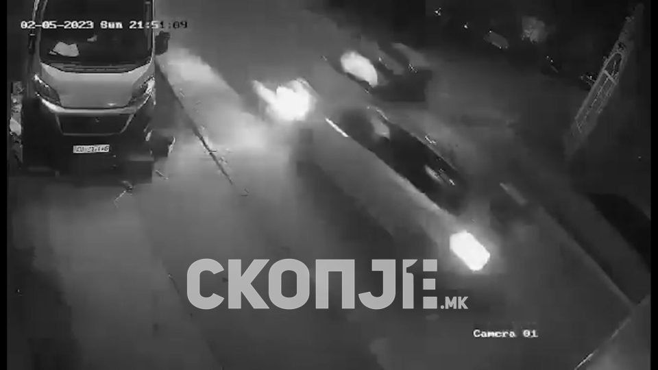 ВИДЕО: Вознемирувачка снимка од сообраќајка во Куманово: „Туран“ разнесе полициско возило