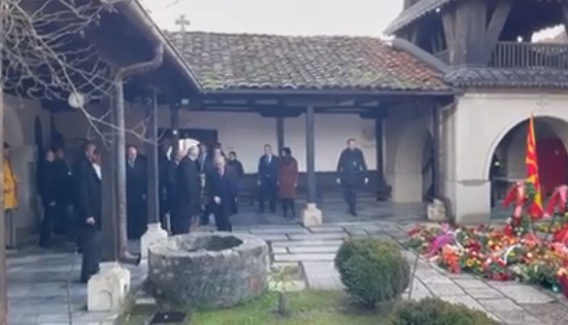 Бугарската делегација пристигна во црквата „Св. Спас“ на чествувањето на Гоце Делчев (ВИДЕО)