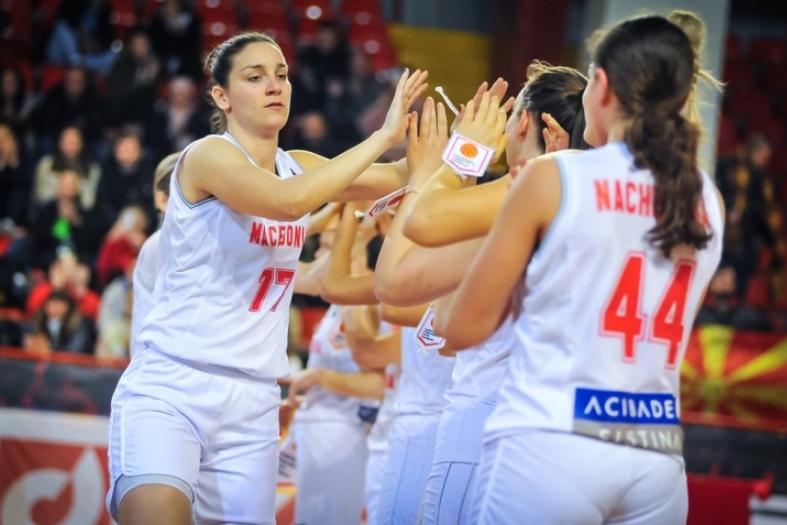 Начевска најмлада дебитантка во историјата на македонската репрезентативна кошарка