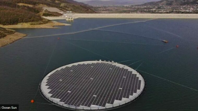 ВИДЕО: Заврши изградбата на првата пловечка фотоволтаична централа во Албанија