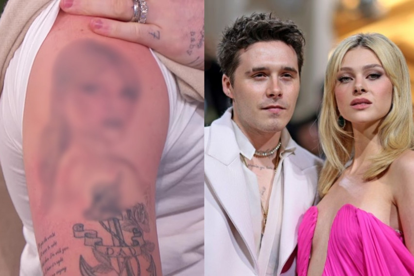 Синот на Бекам ја покажа тетоважата од сопругата и стана мета на потсмев на Твитер: „Треба да се затвори тату артистот кој го направил ова“