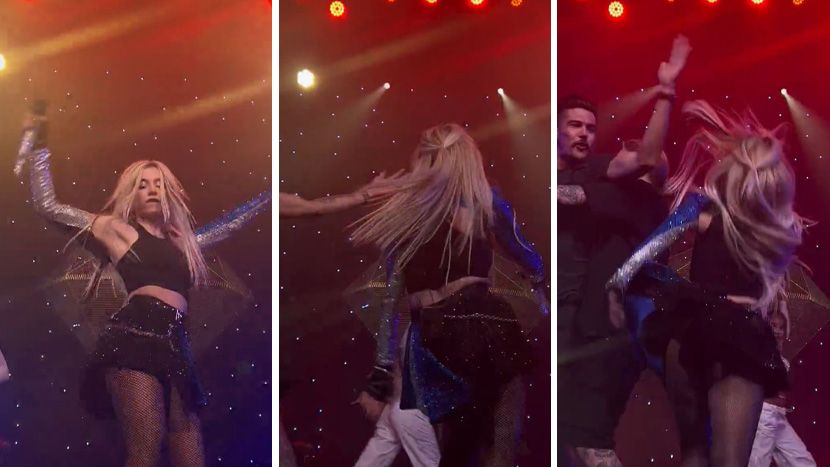Се качи на сцена и ѝ удри шлаканица, по Бебе Реџа уште една албанска пејачка нападната среде концерт во САД (ВИДЕО)