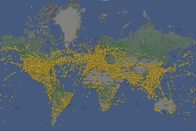 ФОТО: Срушен рекорд, Flight Radar објави колку авиони имало на небото во еден ден