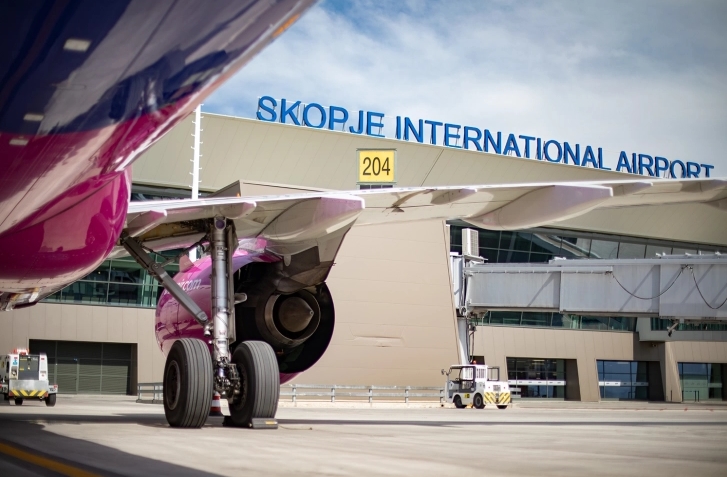 Пристигнување на првиот авион на „Norwegian“ на скопскиот аеродром