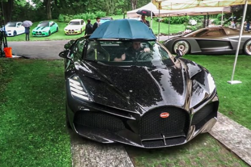 Вака вози пет милиони евра вреден „Bugatti“ по дожд (ВИДЕО)