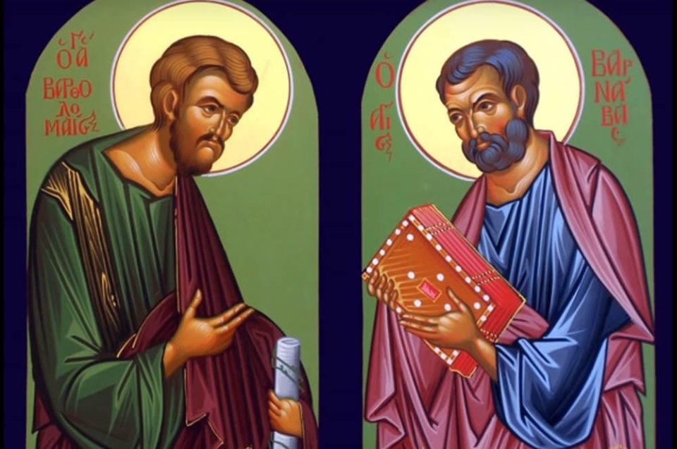 Се празнуваат апостолите Вартоломеј и Варнава, ова не се прави денеска