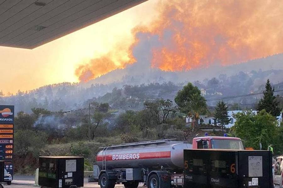 Шумски пожар на шпански остров, евакуирани најмалку 500 луѓе