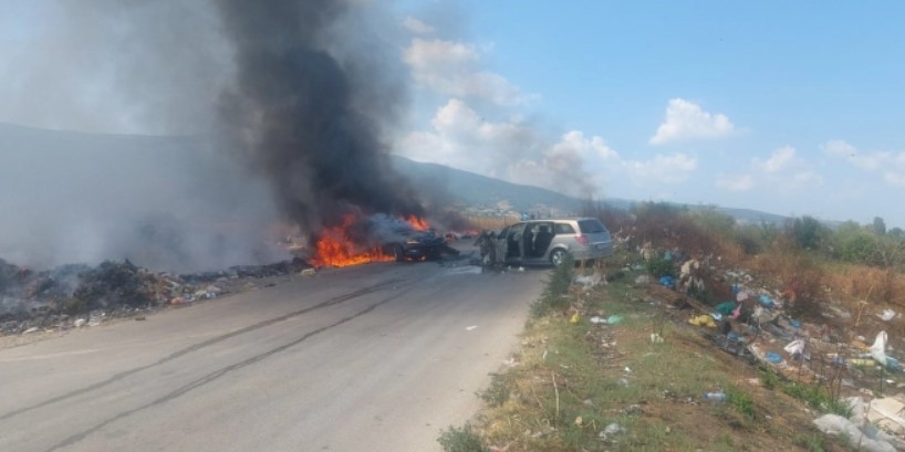 Две лица се повредени: Тешка сообраќајна несреќа на стариот пат Куманово-Скопје