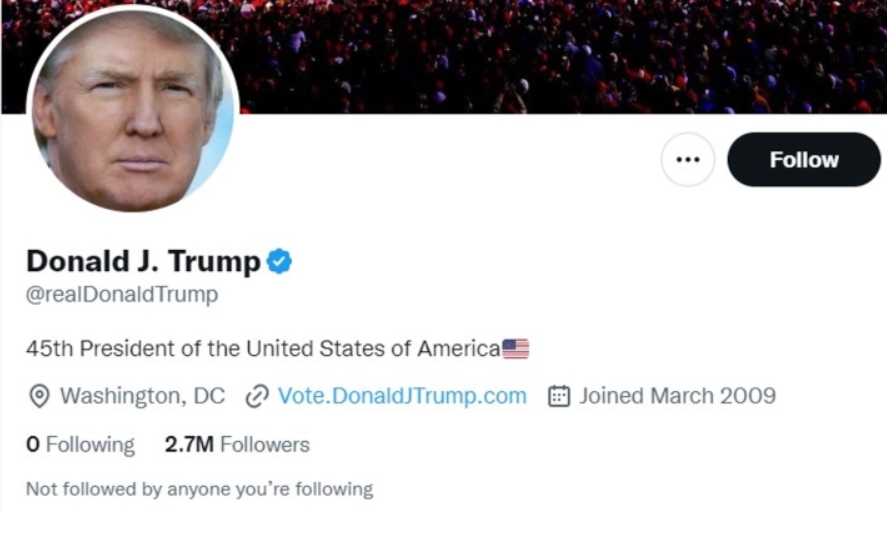 Парична казна за Твитер откако одби да го “претресе“ профилот на Трамп на таа мрежа