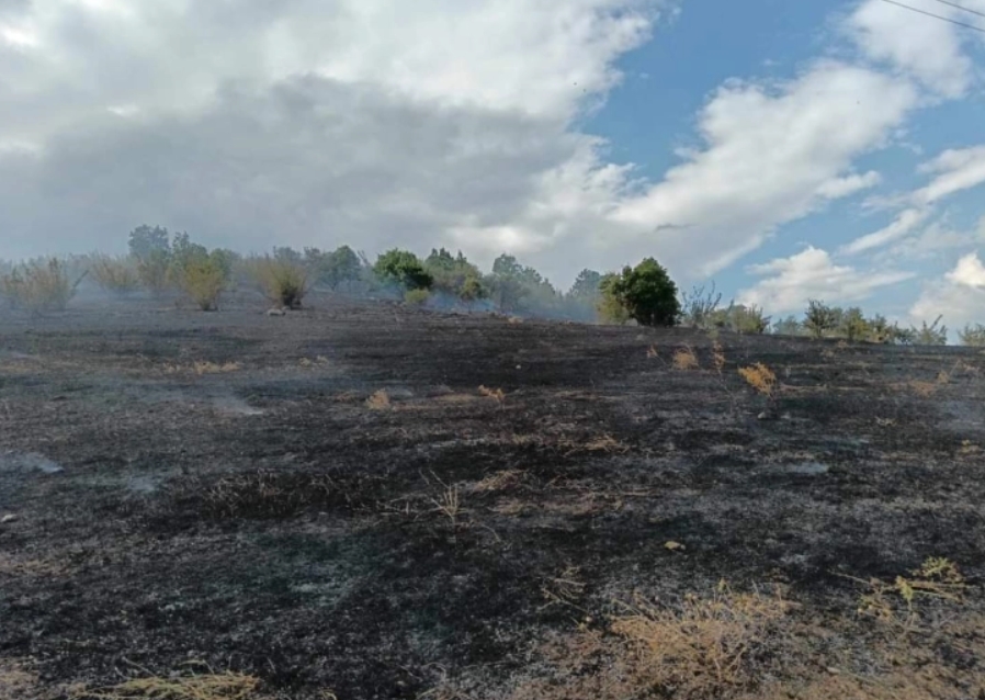 Сува трева и стрништа гореле на повеќе локации во кумановско