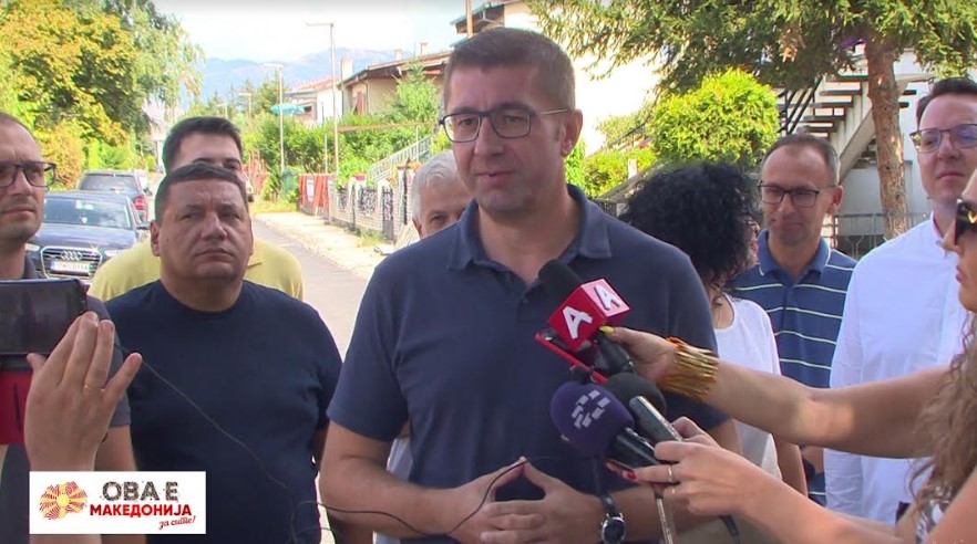 Мицкоски: И покрај тоа што владата на ДУИ и СДС ги казнуваат општините кај што победи ВМРО-ДПМНЕ, сепак сме сведоци на голем број проекти
