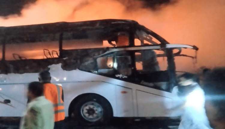 Се запали автобус на Стража (ВИДЕО)