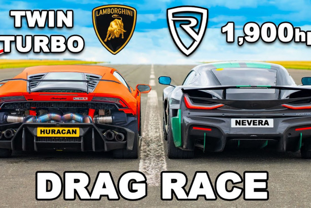 Кој е побрз? „Rimac Nevera“ против „Lamborghini Huracan“
