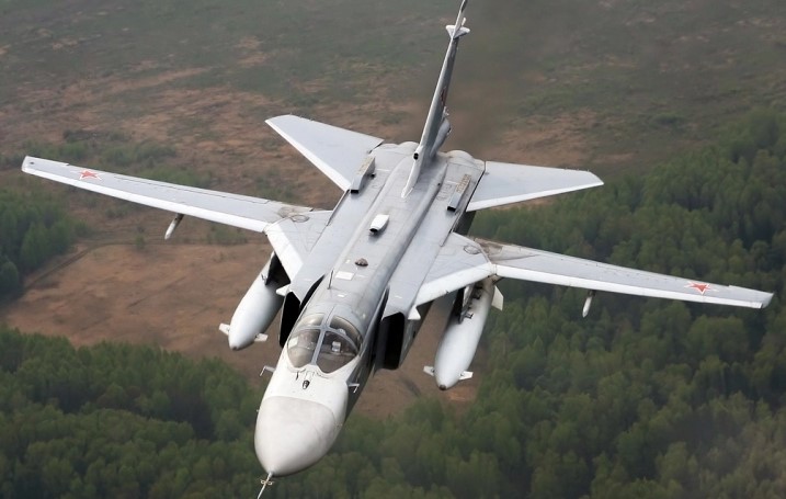 Руски воен авион Су-24 се урна во јужна Русија за време на тренинг лет