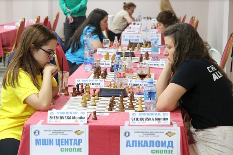 ШК Алкалоид со двојна круна на Екипните шампионати на Македонија за 2023 година ја потврди доминацијата во шахот