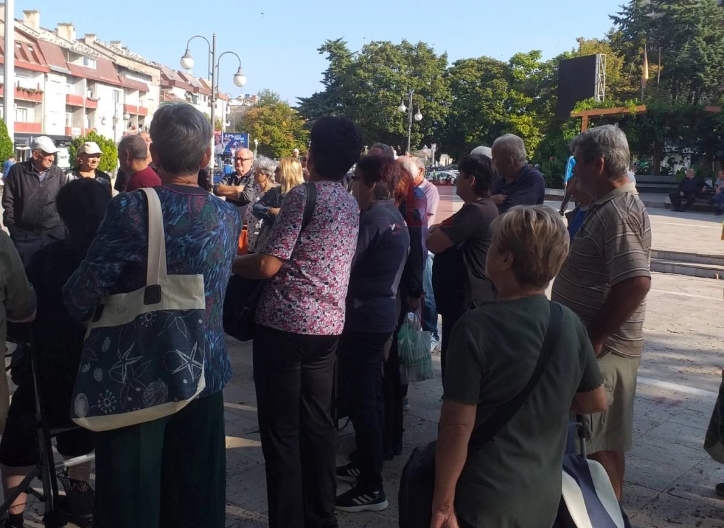 Протест на пензионери во Неготино