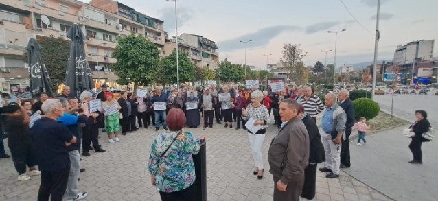 Нов протест за повисоки пензии на пензионерите од Тетовско по три недели